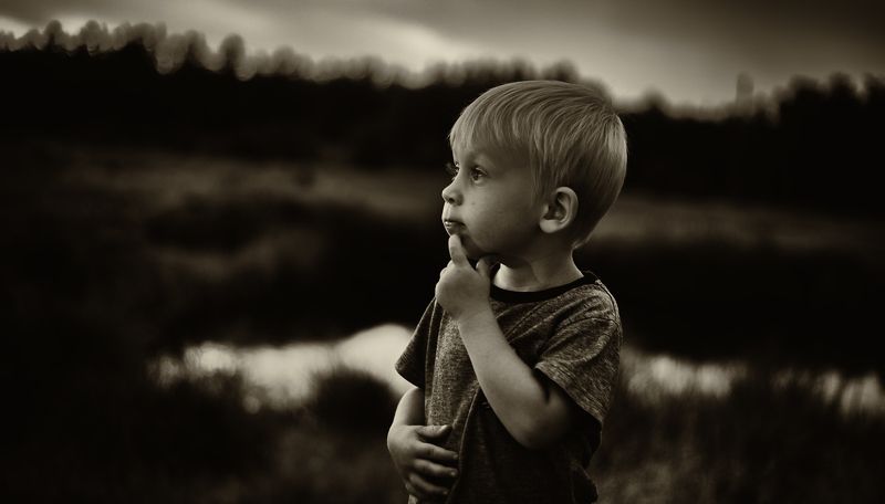 Сеня и закат  фото превью