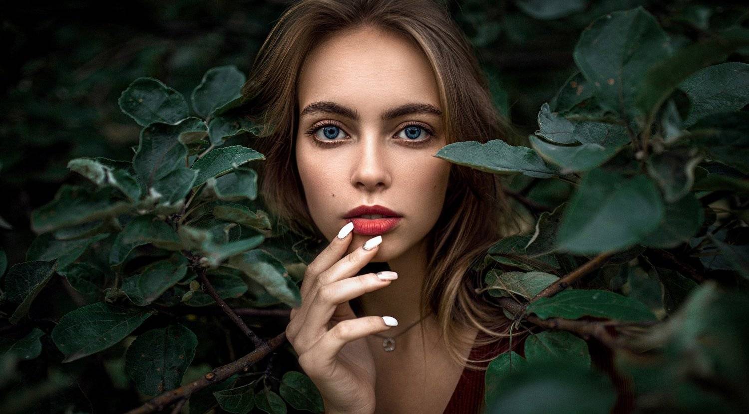 девушка, город, вечер, портрет, арт, Александр Куренной