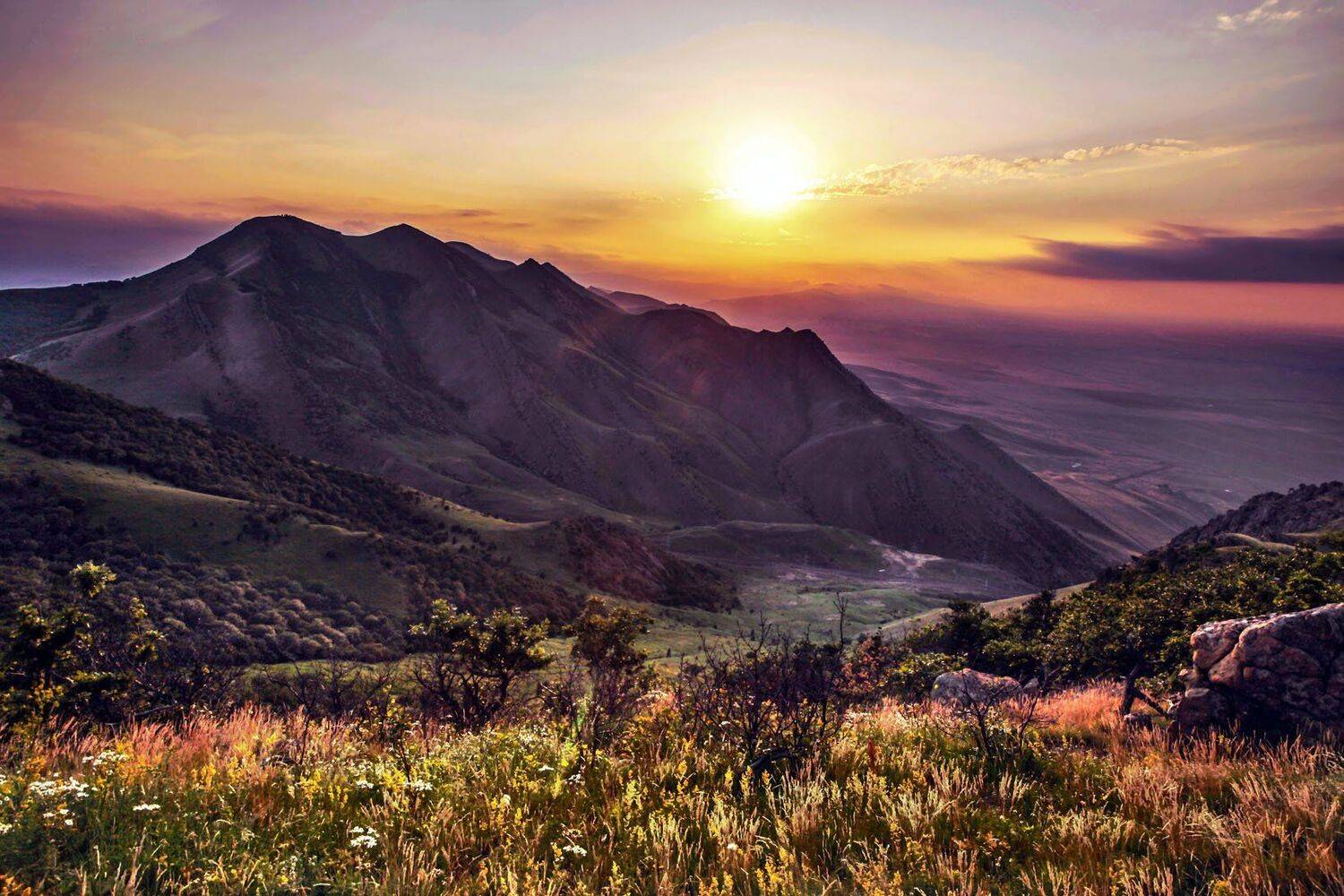 горы,осень,природа,закат., Marat Magov