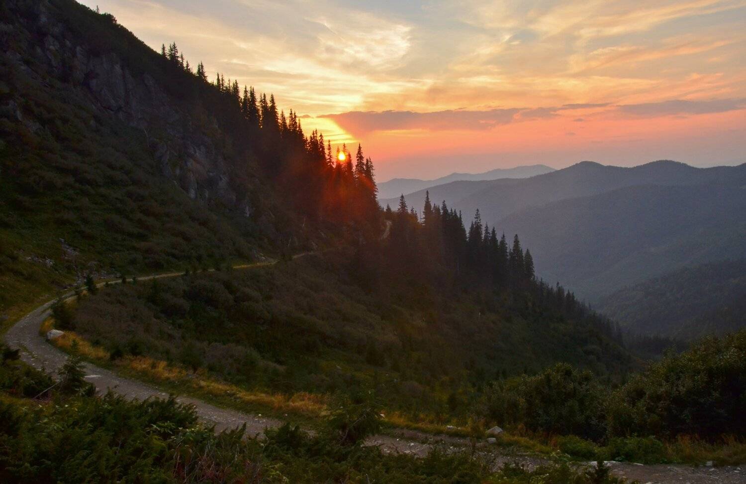 карпаты, горы, мармаросский массив, вечер, закат, сентябрь, Валерий Наумов