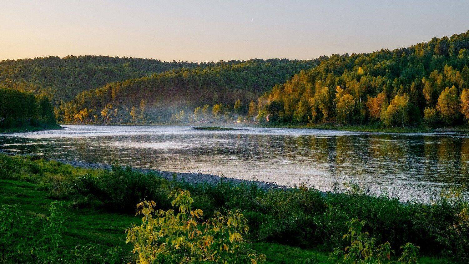 пейзаж, река, закат , Александр Потапов