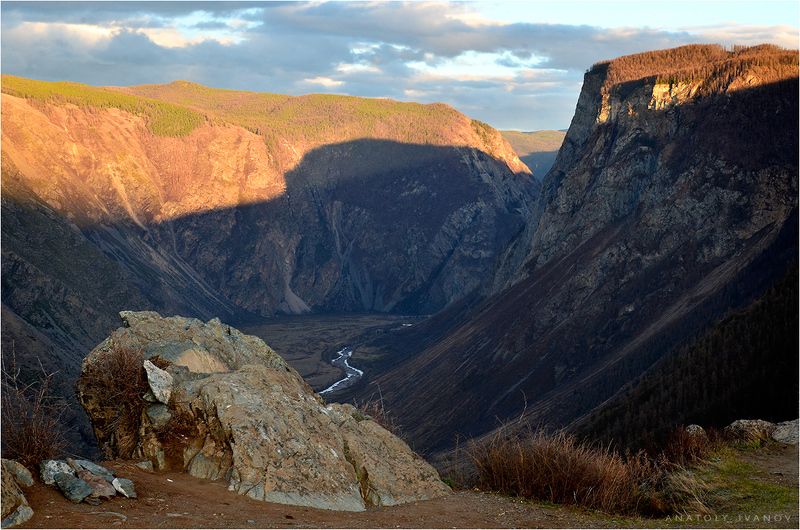 алтай, чулышман, каньон, вечер, свет Каньон Чулышмана. Вечер. фото превью