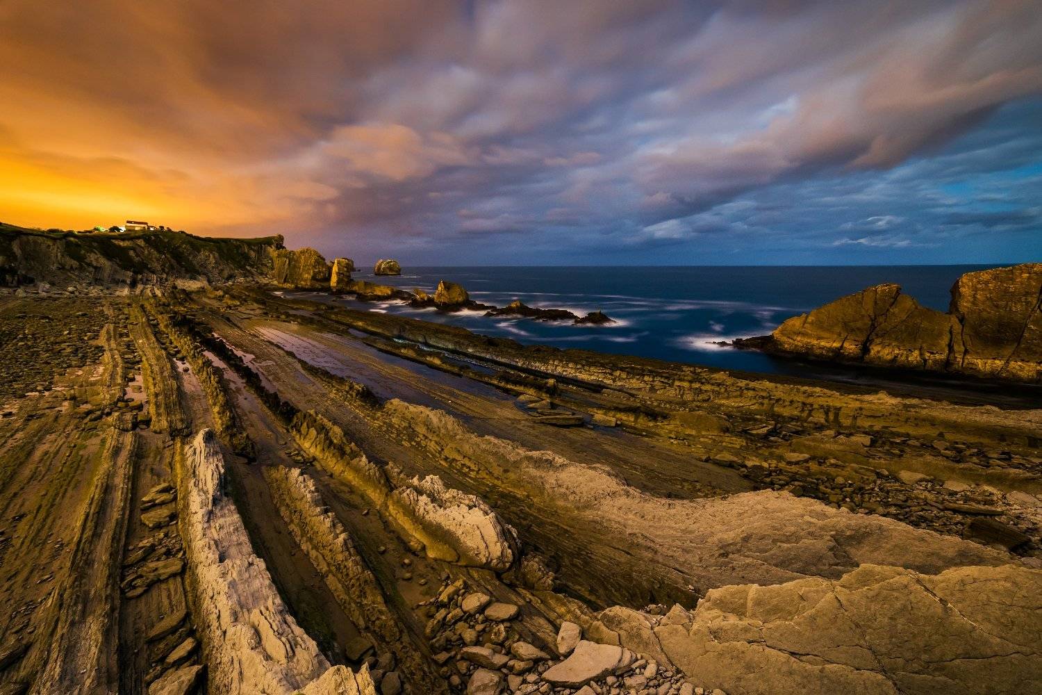 испания, океан, ночь, Антон Петрусь