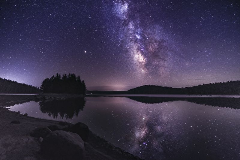 Starry Night at Shiroka Polyana Dam.... фото превью
