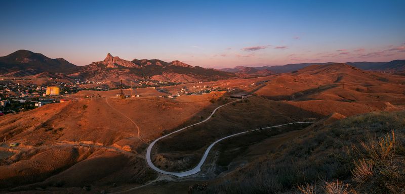 крым, коктебель, горы, рассвет, кара-даг Рассветный Кара-Даг фото превью