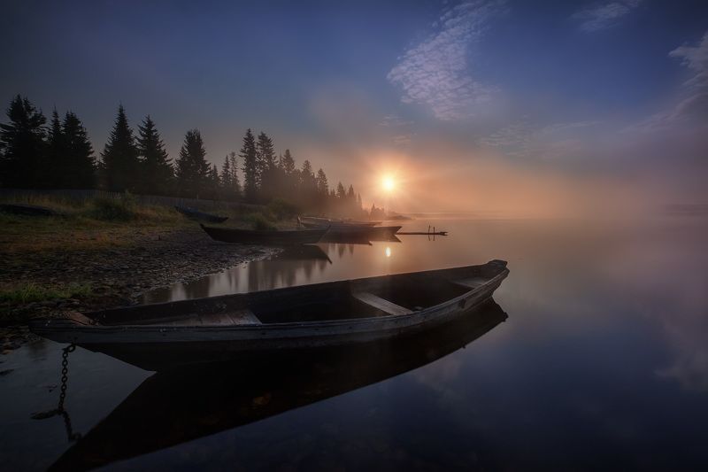 Лодки на Зюраткуле фото превью