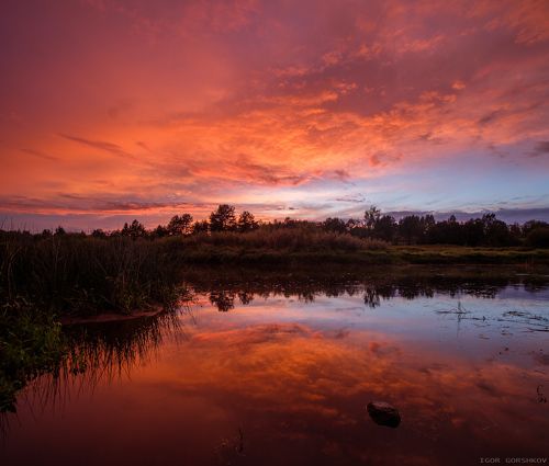 Закат после дождливого дня