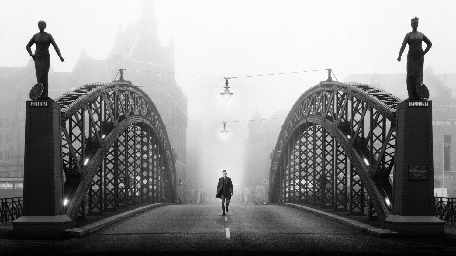 bridge, hamburg, germany, man, street, urban, Alexander Sch&ouml;nberg