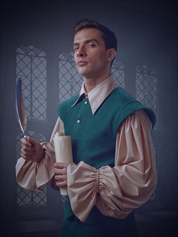 портрет, придворный поэт, портрет, муской, мужской портрет, male, portrait, man Придворный поэт фото превью