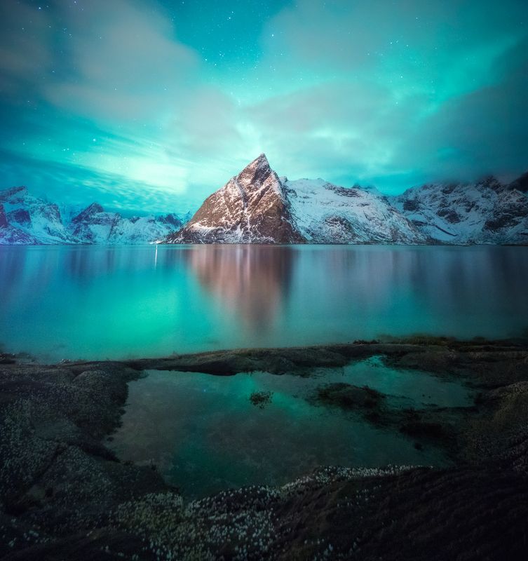 norway, lofoten, aurora, north Олстинд фото превью