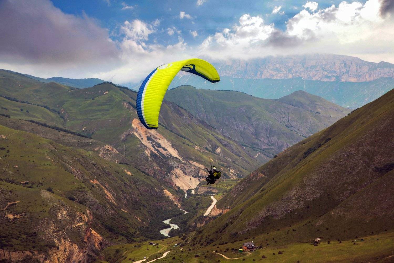 горы,лето,пейзаж,параплан,чегем, Marat Magov