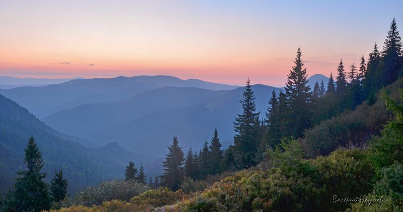 карпаты, горы, мармаросы, утро, рассвет, восход Рассвет над Мармаросами фото превью