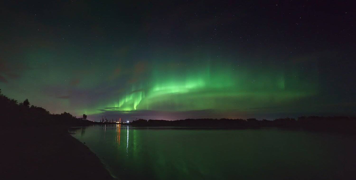 печора,коми,северное сияние, Игорь Подобаев