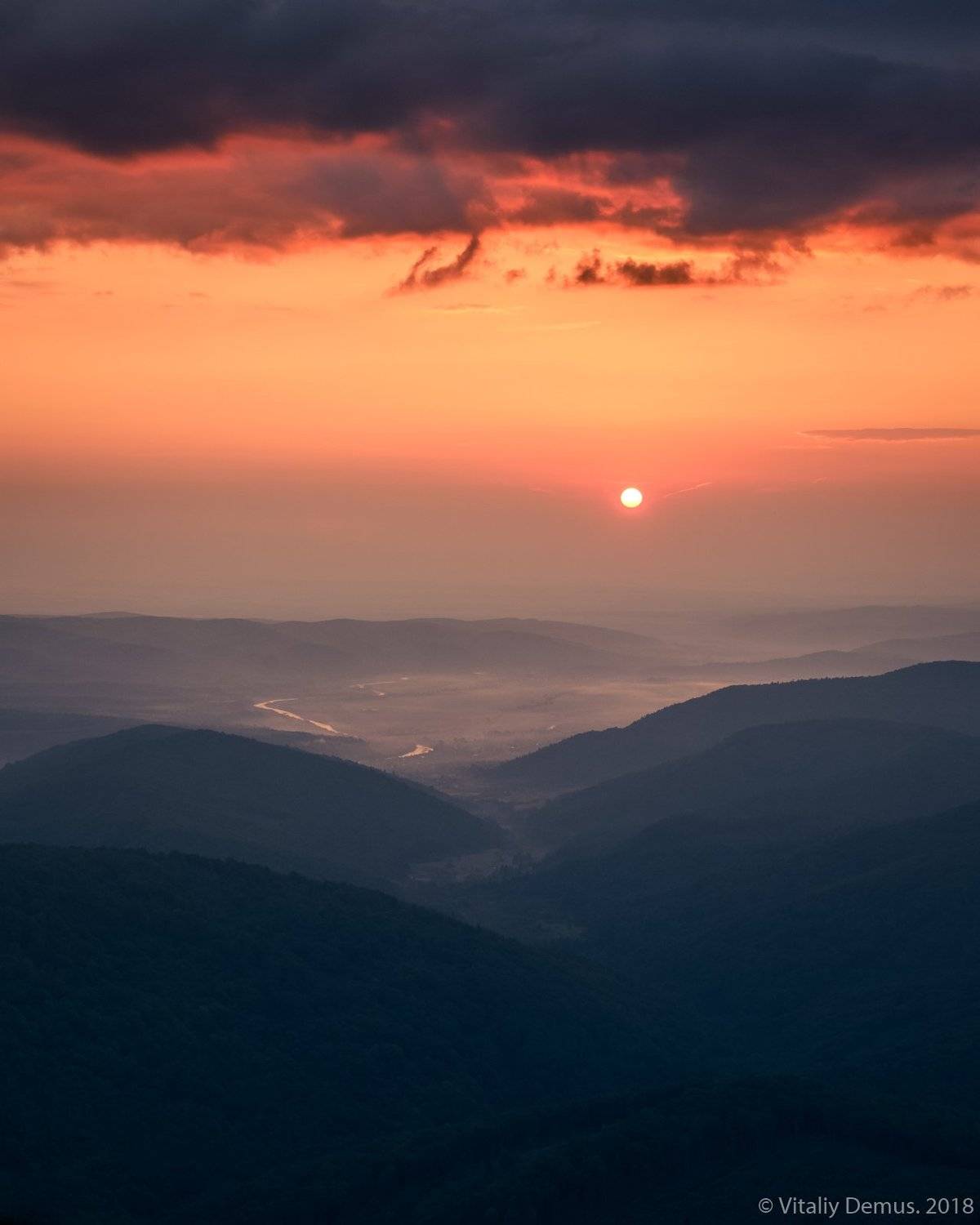 лето, карпаты, горы, рассвет, солнце, Виталий Демус