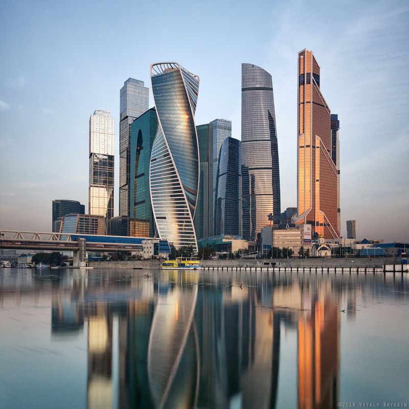 москва москва-сити moscow urban Воскресно-утренний Сити фото превью