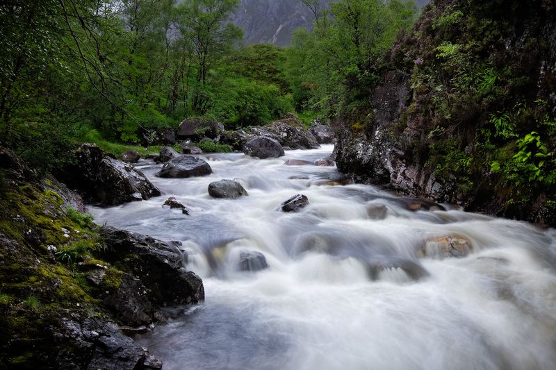 водопад, шотландия, гленко, etive mor Водопады у Etive Mor фото превью
