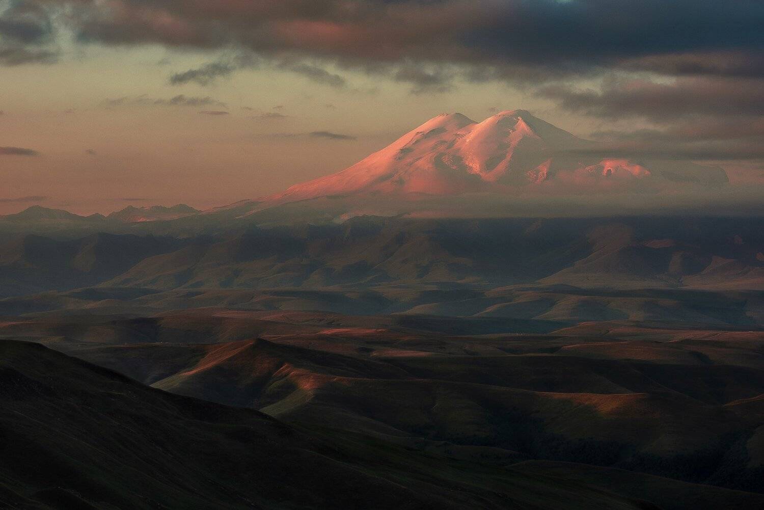кавказ, бермамыт, эльбрус, утро, восход, Владимир Штыриков
