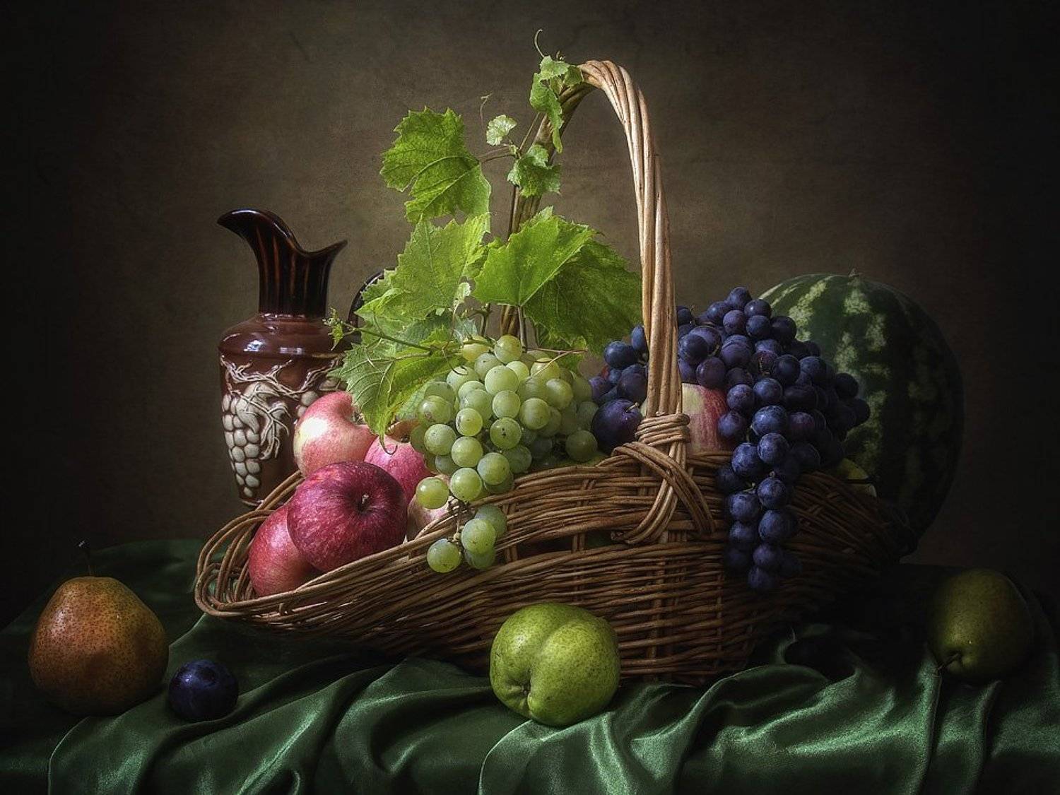 натюрморт, сентябрь, сезон, урожай, фрукты, Ирина Приходько