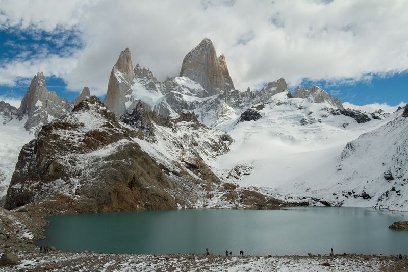 Как меняется осенняя палитра окрестностей Фитц Роя с высотой. фото превью