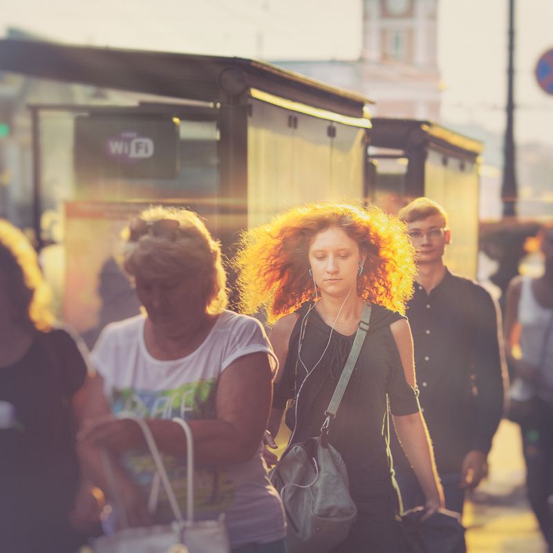 санкт-петербург, лето, невский проспект, петербуржцы Невский. фото превью