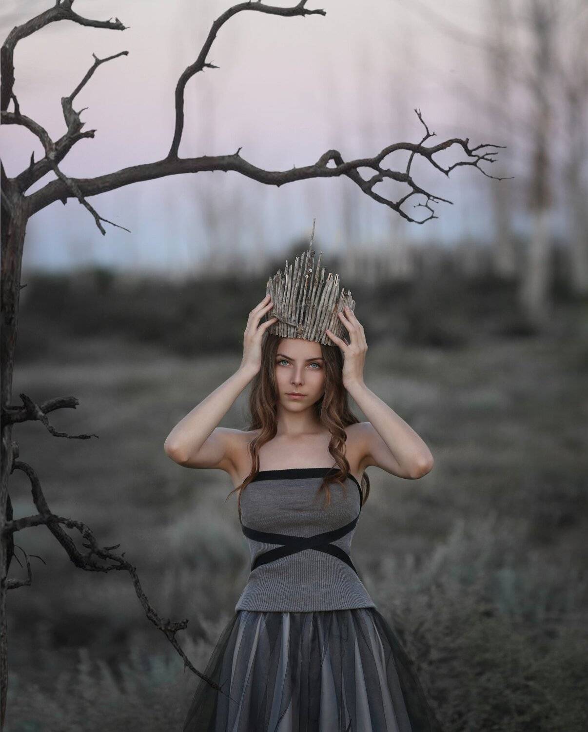 мертвый лес, сухие деревья, мертвые деревья, Ирина Голубятникова