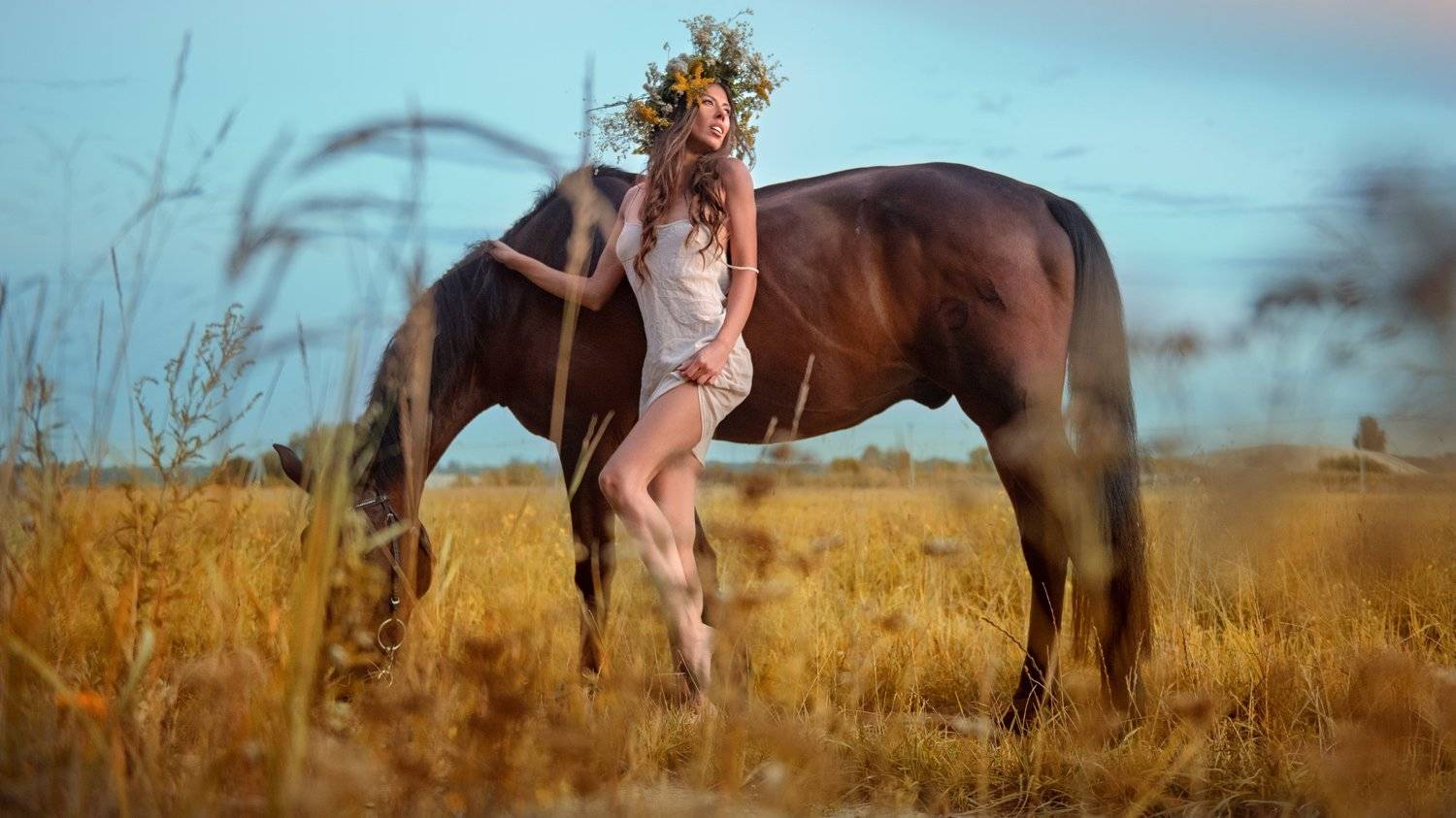 портрет девушка природа, Новожилов Сергей