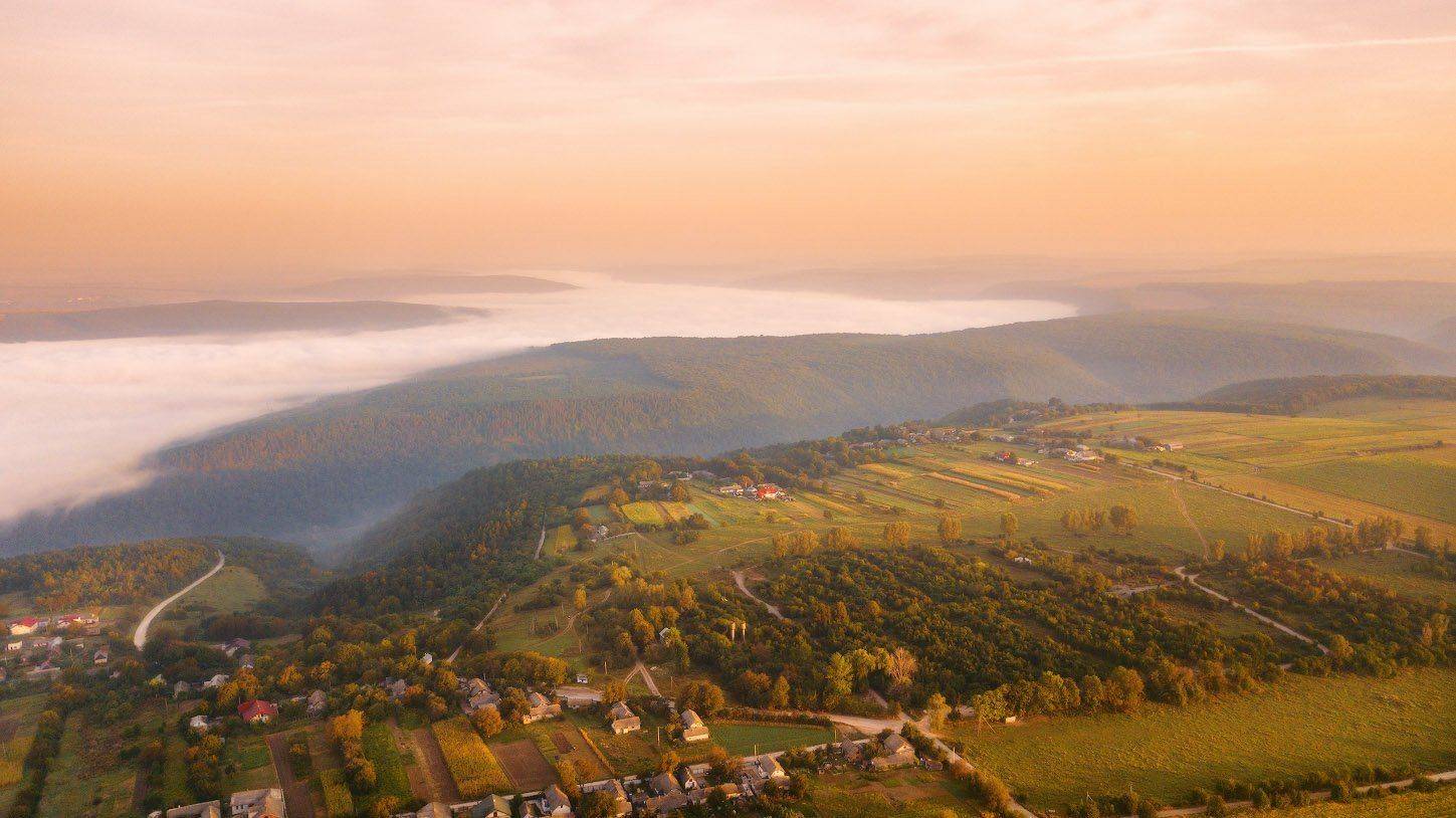 днестр, осень, подолье, рассвет, сентябрь, туман, украина, утро, Вейзе Максим