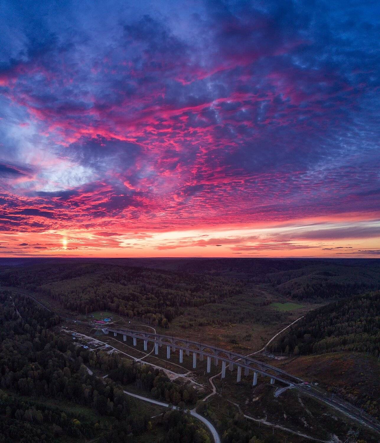 урал, лето, квадрокоптер, дрон, закат, вечер, красноуфимск, Василий Яковлев