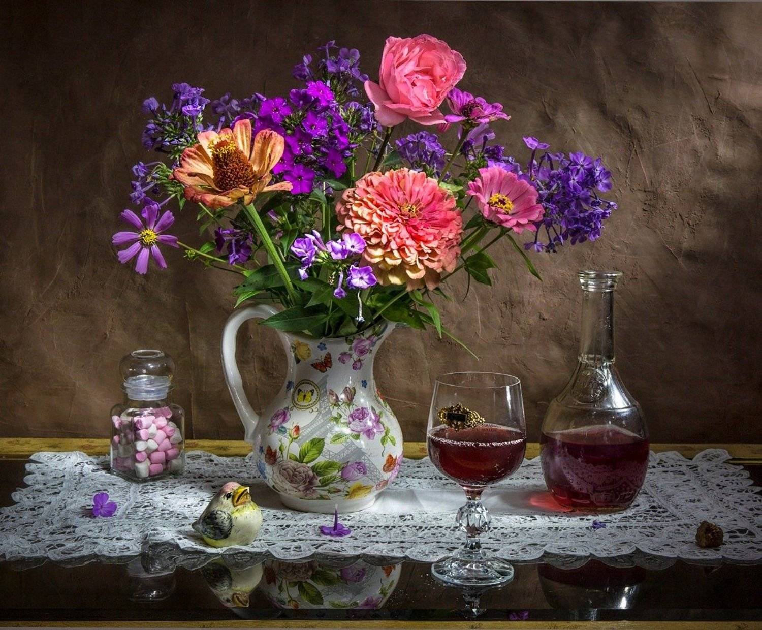 натюрморт,лето.осень.вино,цветы, Zadorina Svetlana