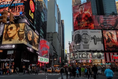 Time square вечером