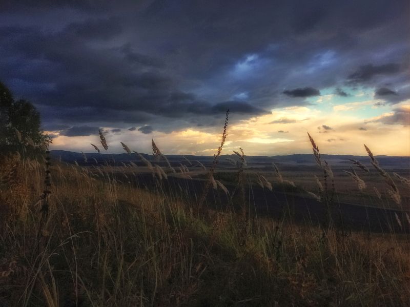 Мобильная фотография, пейзаж, закаты, природа Сибири, осенние зарисовки. осенняя фотография Осенние зарисовки  фото превью