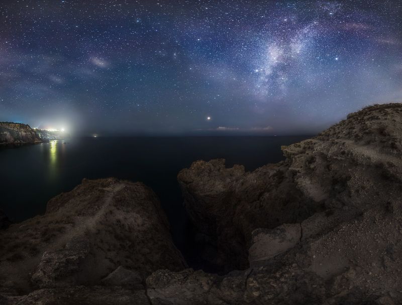 крым, фиолент, ночь, млечный путь, пейзаж *** фото превью