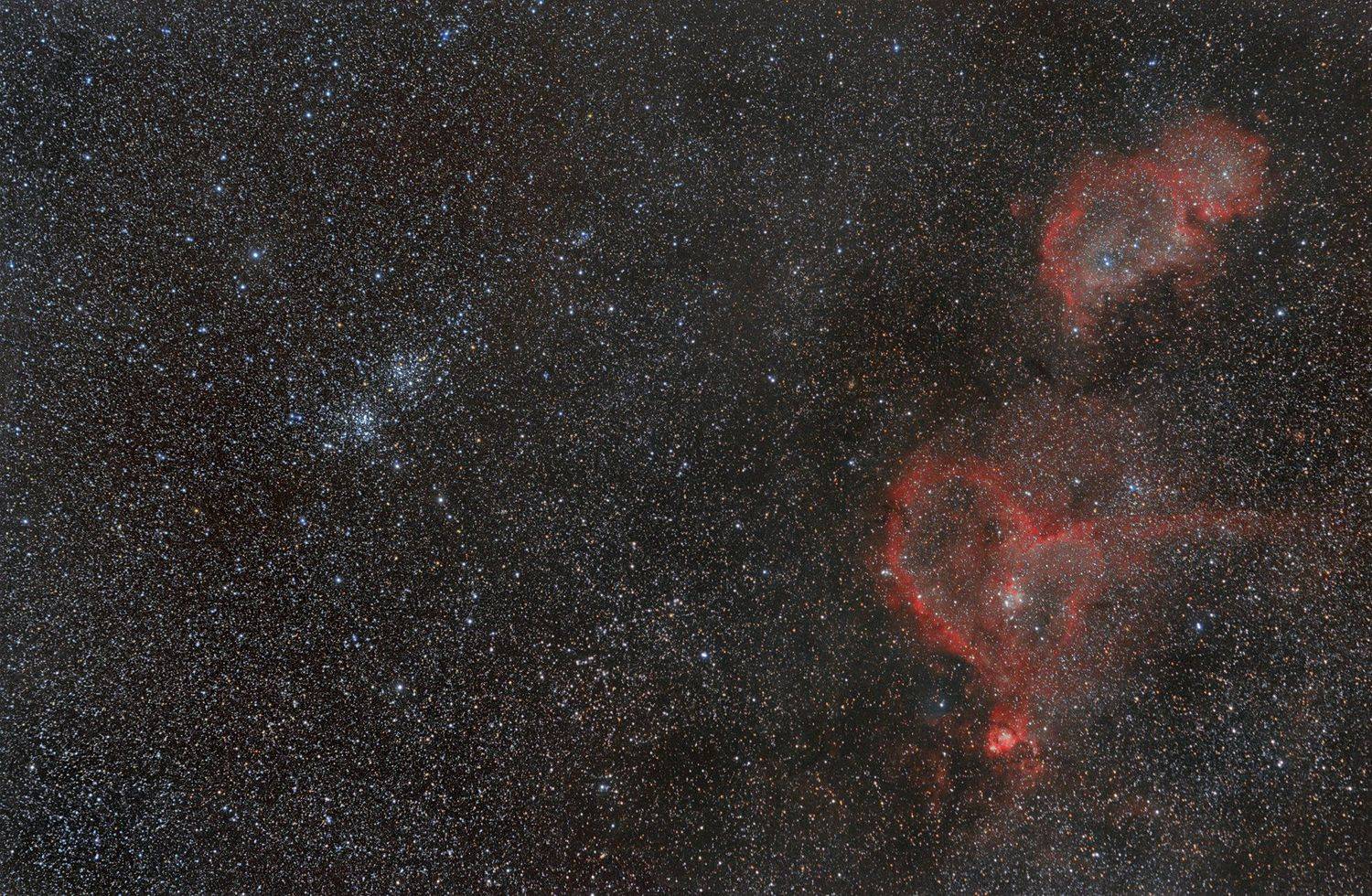 астрофотография, фотографии космоса, космос. туманности душа и сердце., Сергей Кузнецов