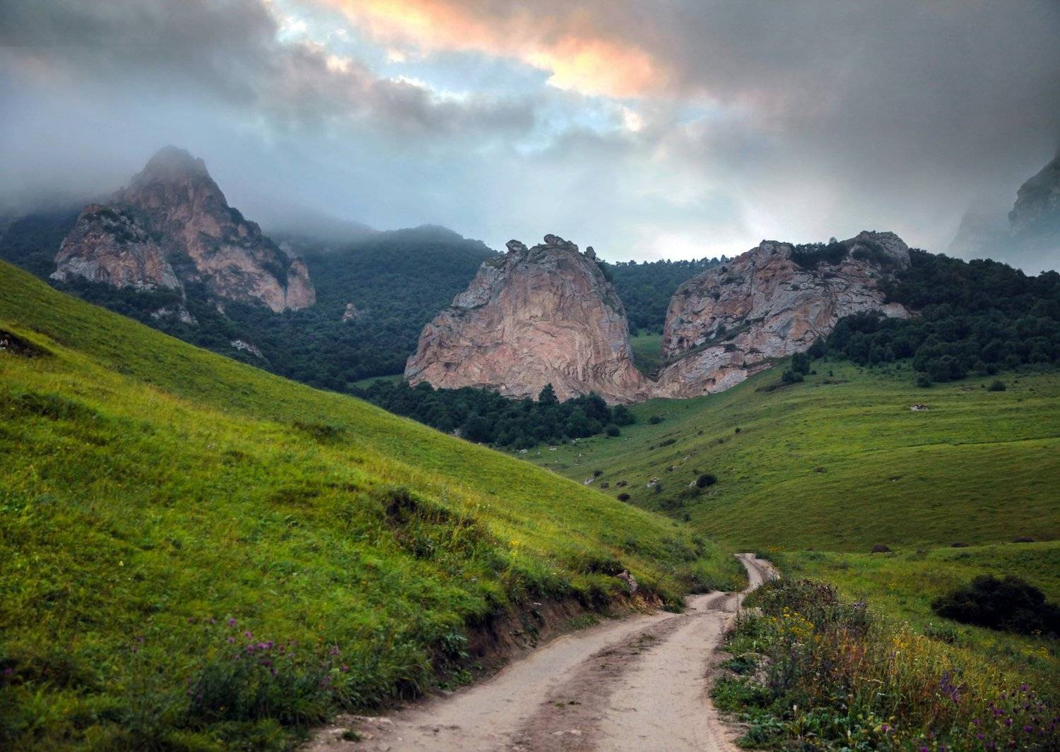 горы,лето,пейзаж,туман,чегем,балкария, Marat Magov