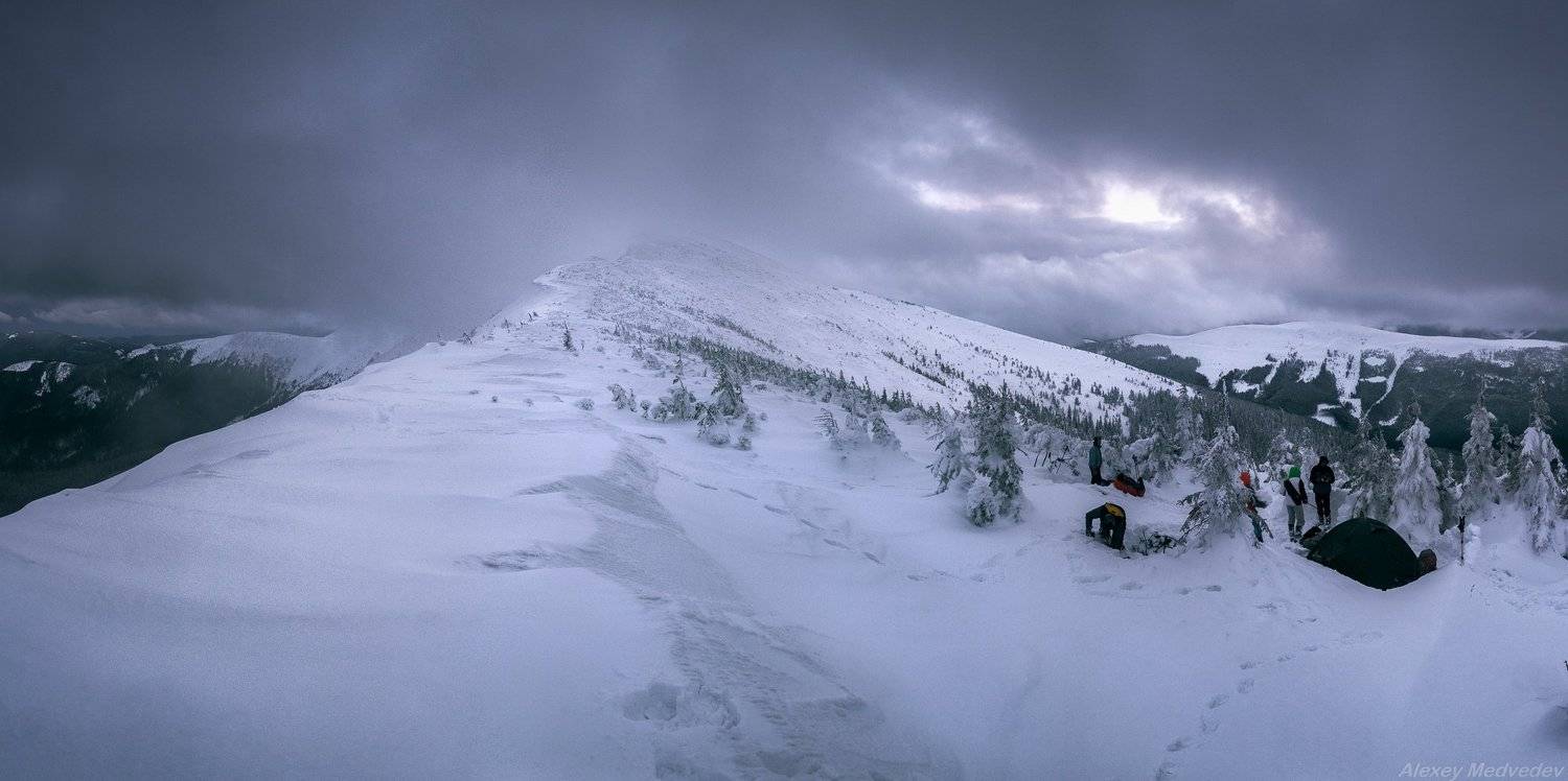 carpathians, ukraine, карпаты, украина, зима, поход, Алексей Медведев
