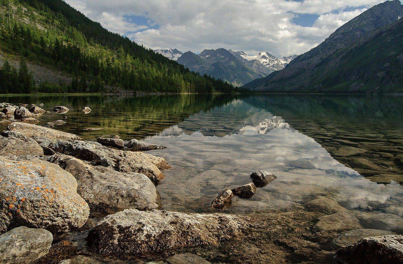 алтай. вечер. среднее мультинское  озеро., Марина Фомина