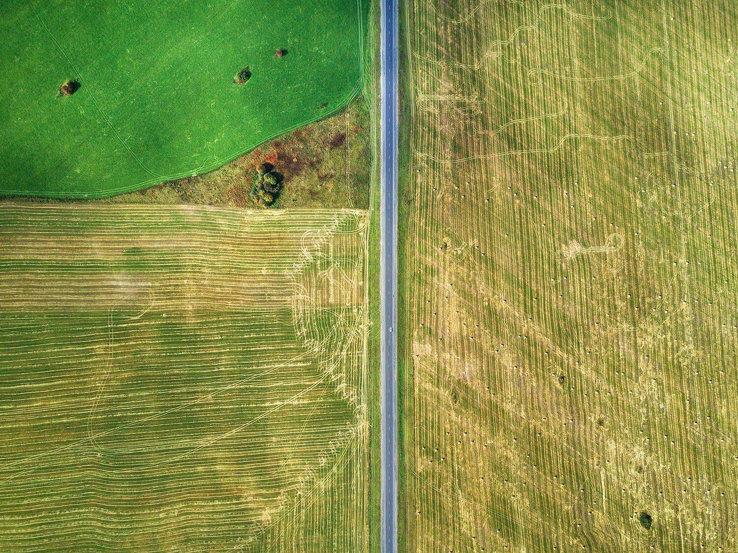 урал, дорога, осень, квадрокоптер, Василий Яковлев