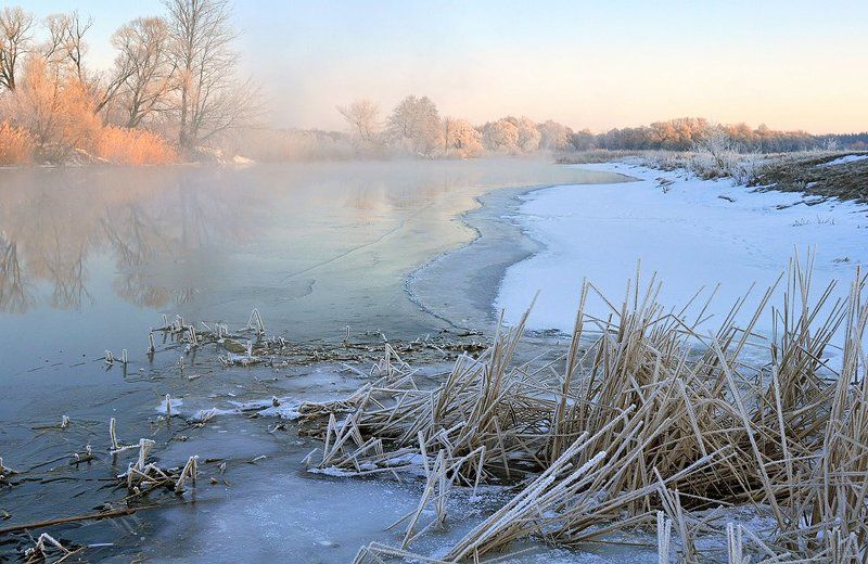 морозное утро фото превью