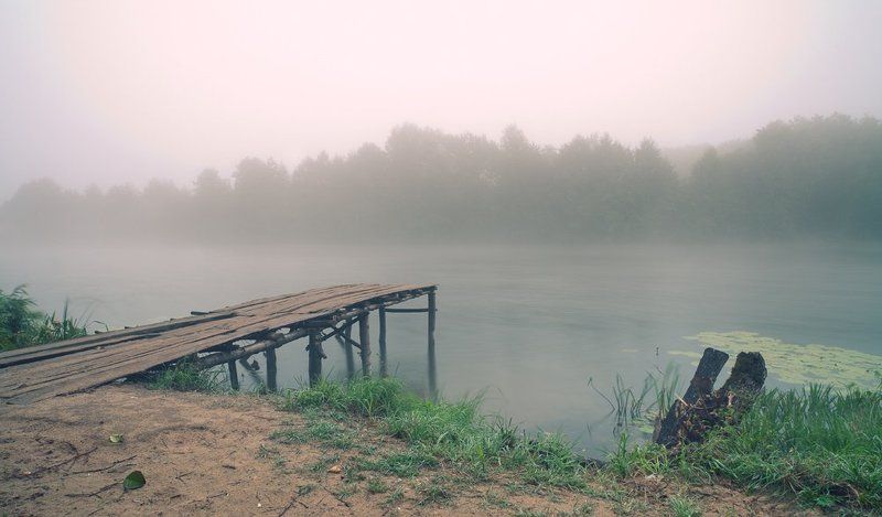 утро, туман, август, мишин илья, пейзаж август фото превью