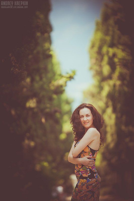 настя, девушка, шляпа, взгляд  фото превью