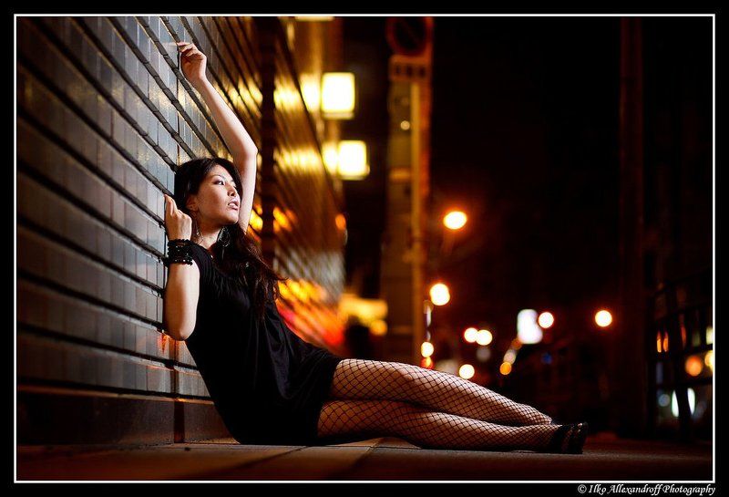 night, asuka, portrait, strobist, glamour, canon, 50d, Night lights фото превью
