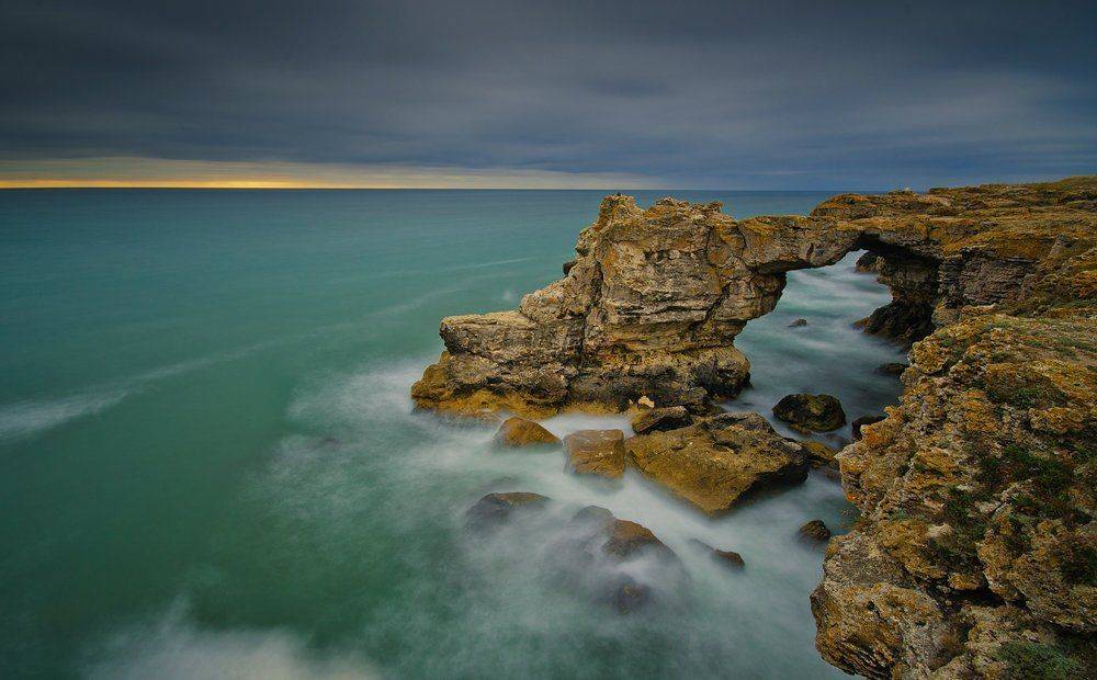 sea, nature, bridge, sunrise, Philip Peynerdjiev