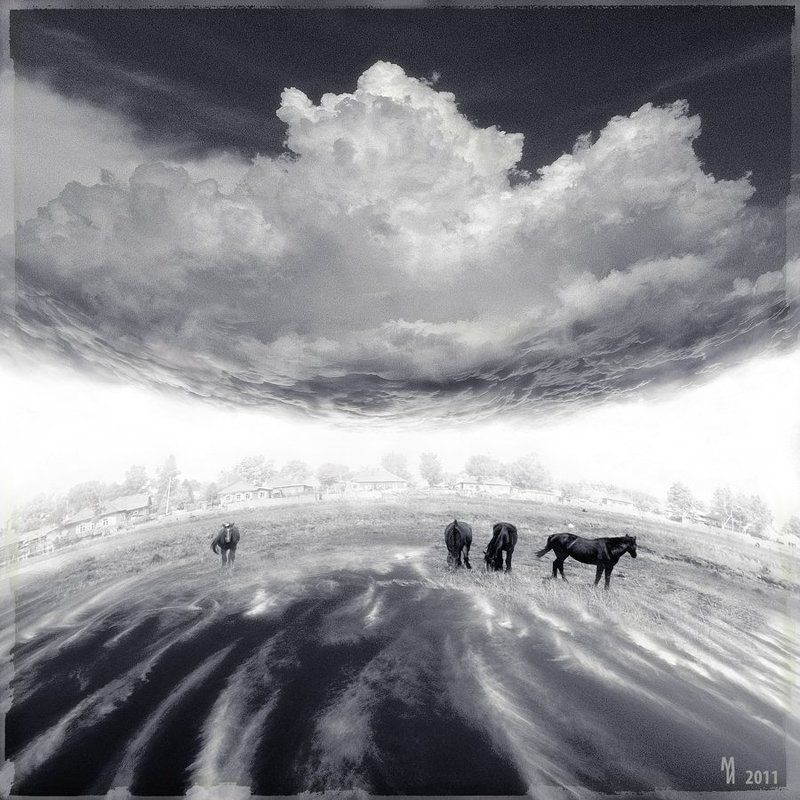 ч/б, негатив, пленка, 6х6 Между Землей и Небом фото превью