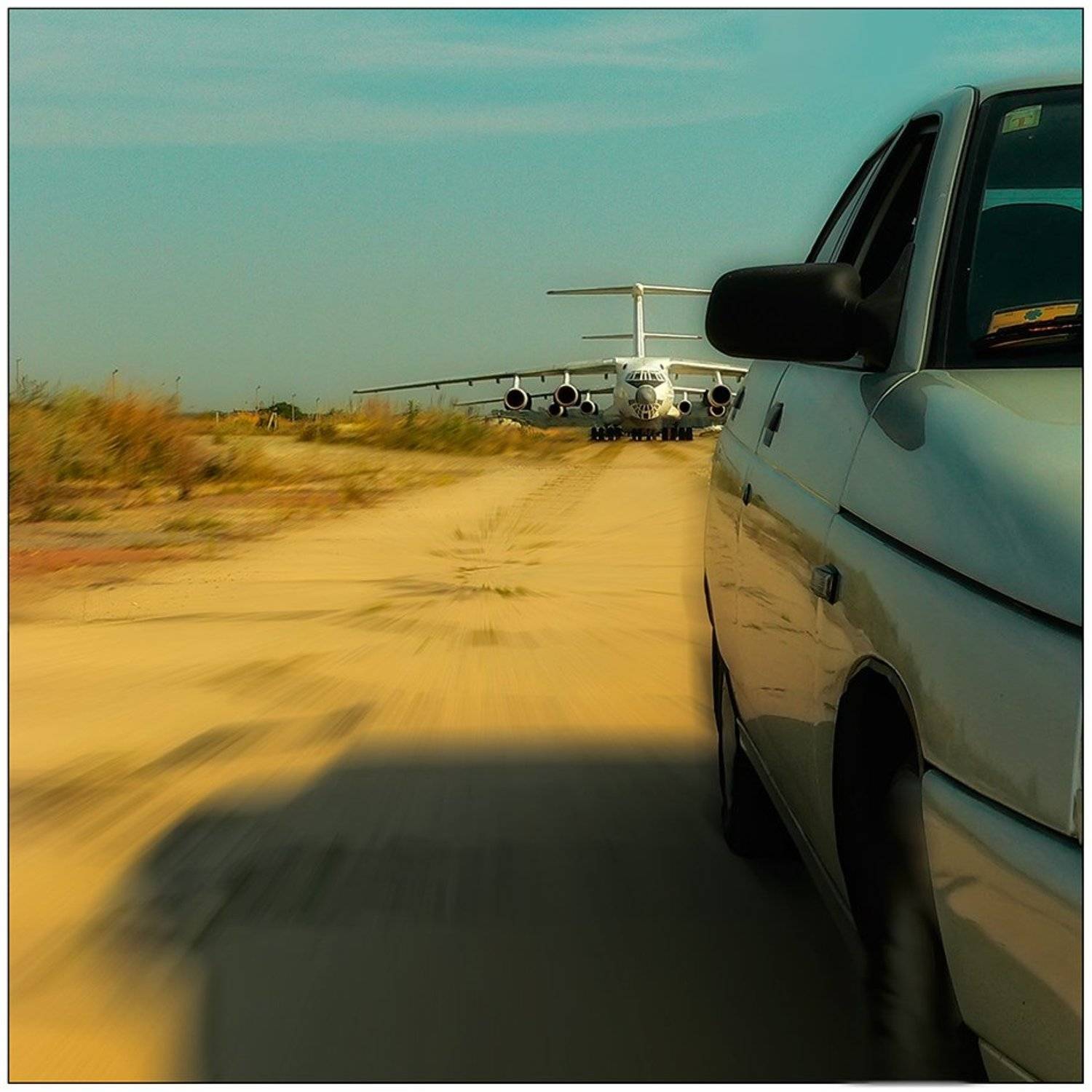 самолет, машина, Олег Скворцов