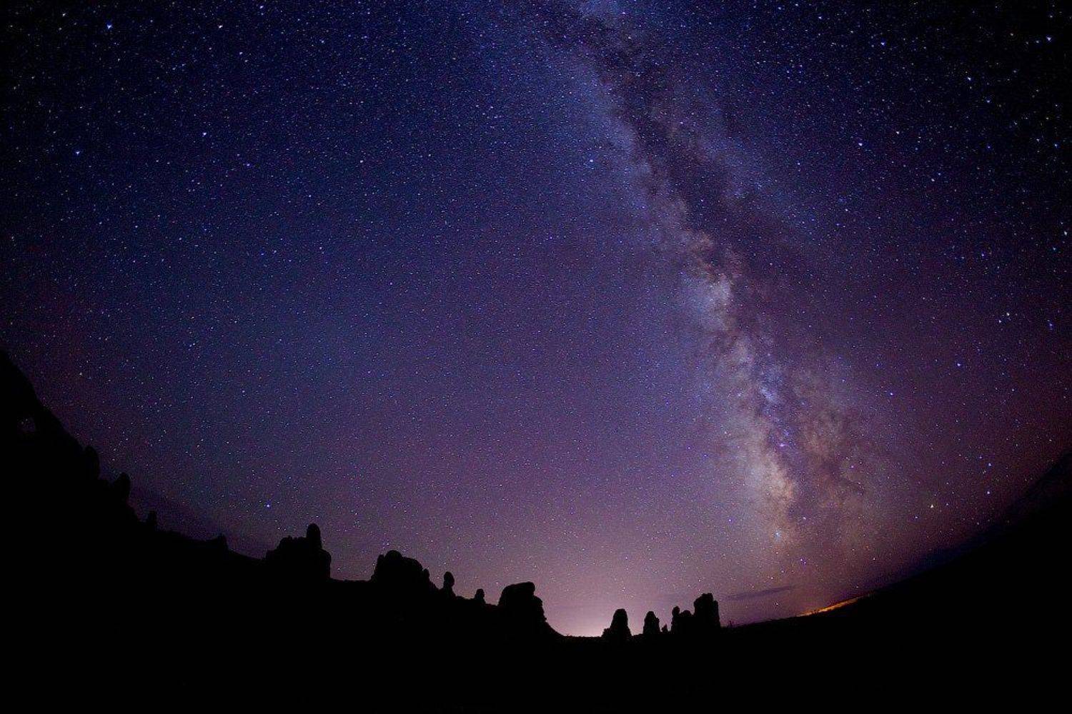 usa, arches, sky, stars, night, Евгений Васенёв