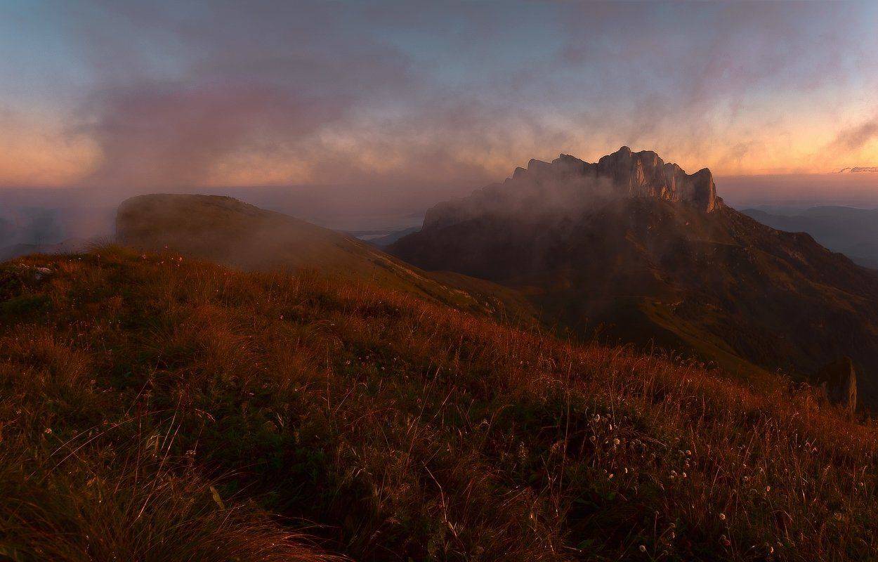 горы, кавказ, утро, рассвет, тхачи, ФЁДОР