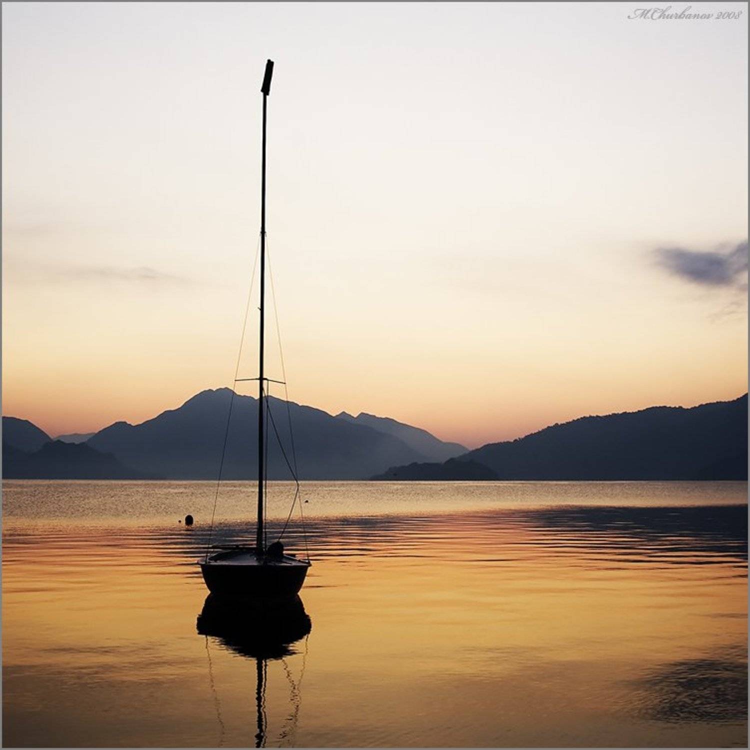 яхта, море, утро, Михаил Чурбанов