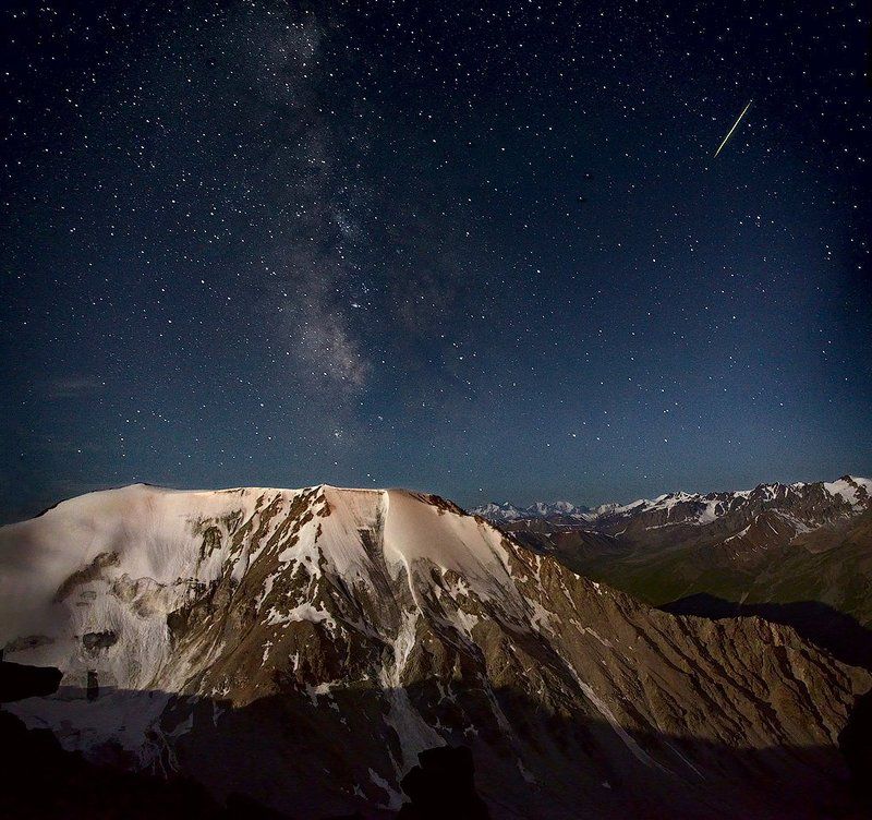 ночь, звёзды, метеор Загадай желание фото превью
