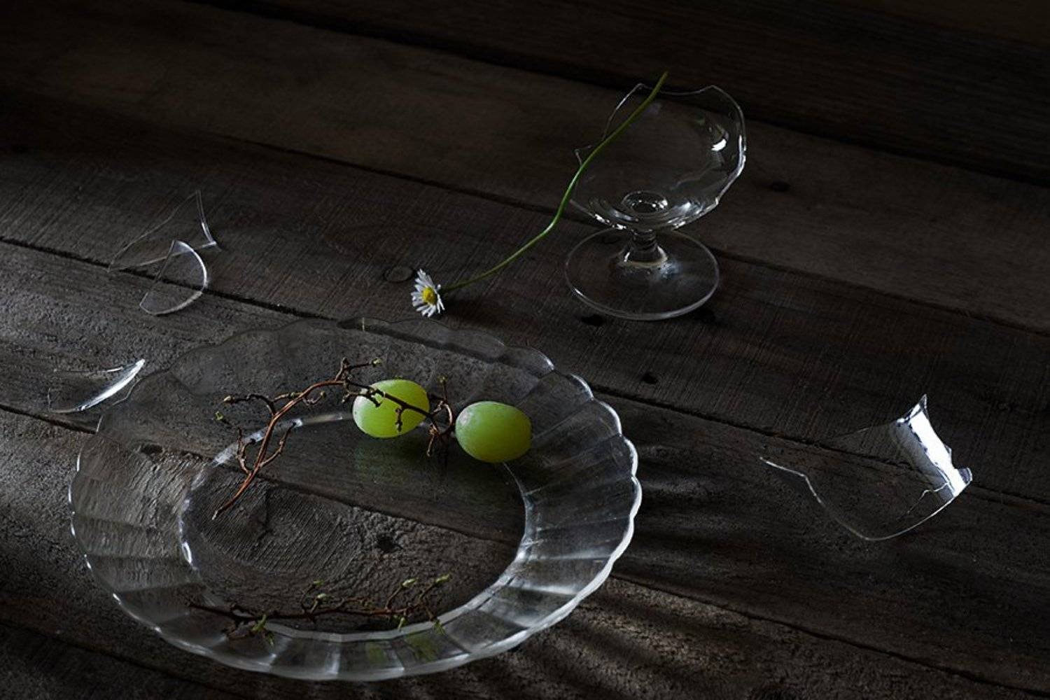 депресия, виноград, стекло, рюмка, ромашка, маргаритка, тарелка, lenochkaal