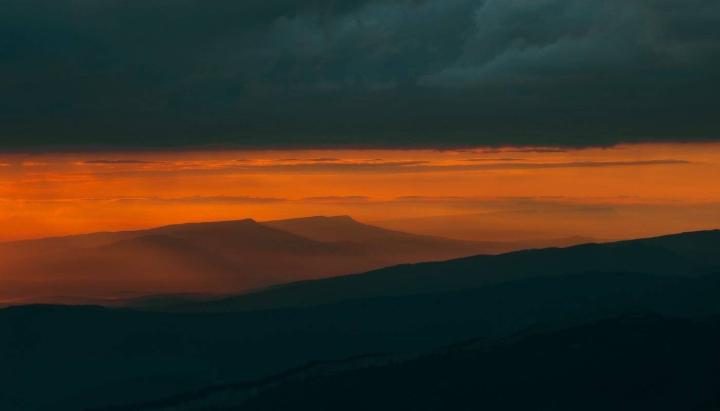 горы, утро, рассвет, кавказ, асбестная, ФЁДОР